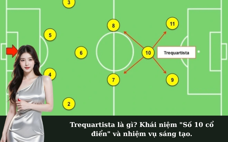 Trequartista là gì? Khái niệm "Số 10 cổ điển" và nhiệm vụ sáng tạo.
