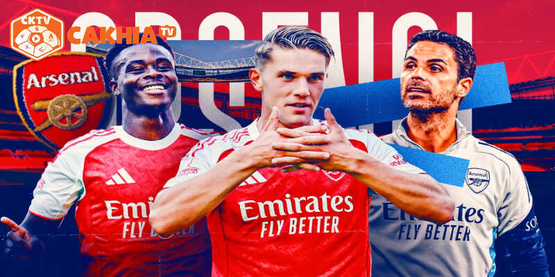Arsenal 2025 chứng kiến pha ăn mừng sau bàn thắng mở tỷ số